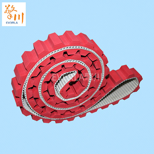 表面加紅膠開槽<a href='http://www.kjsj.com.cn/' target='_blank'><u>PU同步帶</u></a>